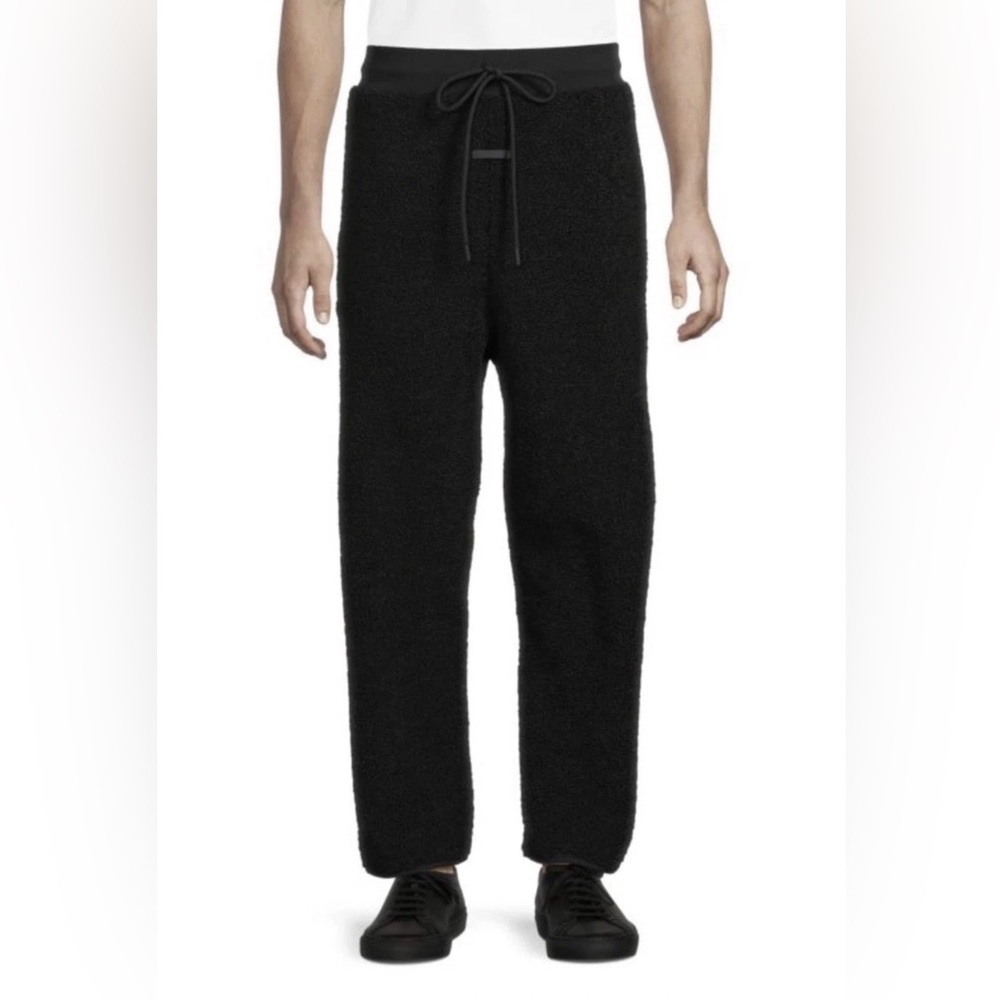 $330 FEAR OF GOD FOG Faux Shearling Drawstring Pants Size Large L Brand New